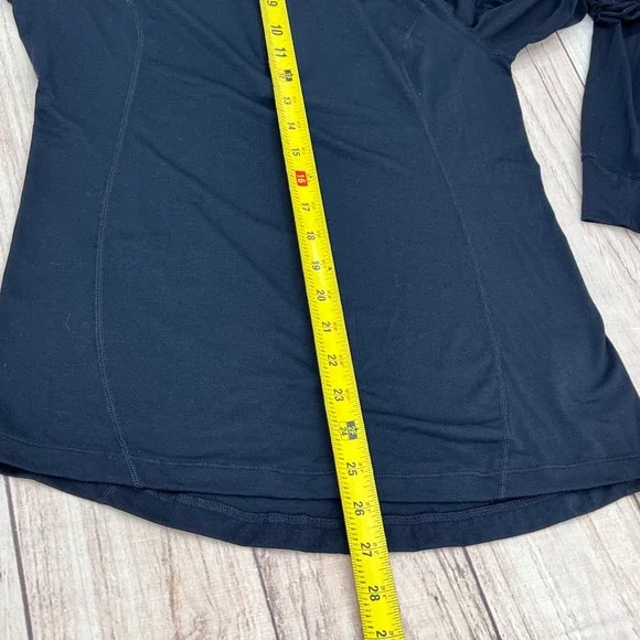 Paradox Womens Black 1/4 Zip Long Sleeve Merino Blend Pullover Top Sz Medium - Picture 6 of 7